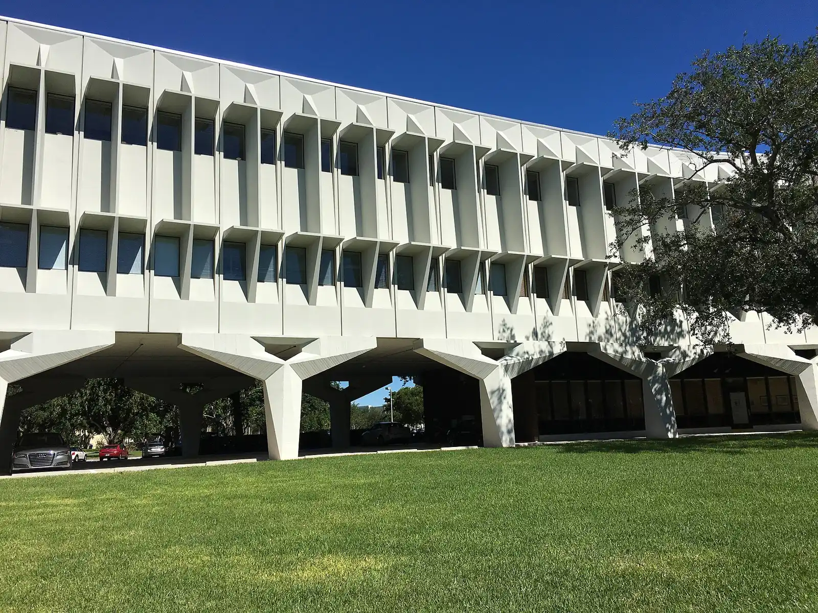 The former IBM building at the Boca Raton Innovation Campus, where the city offers free parking for the fireworks.