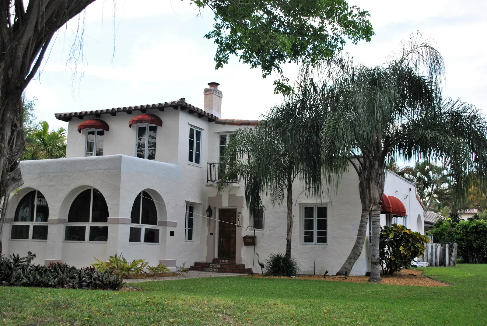 The Fred C. Aiken House, one of the Mediterranean Revival houses in Old Floresta, Boca Raton