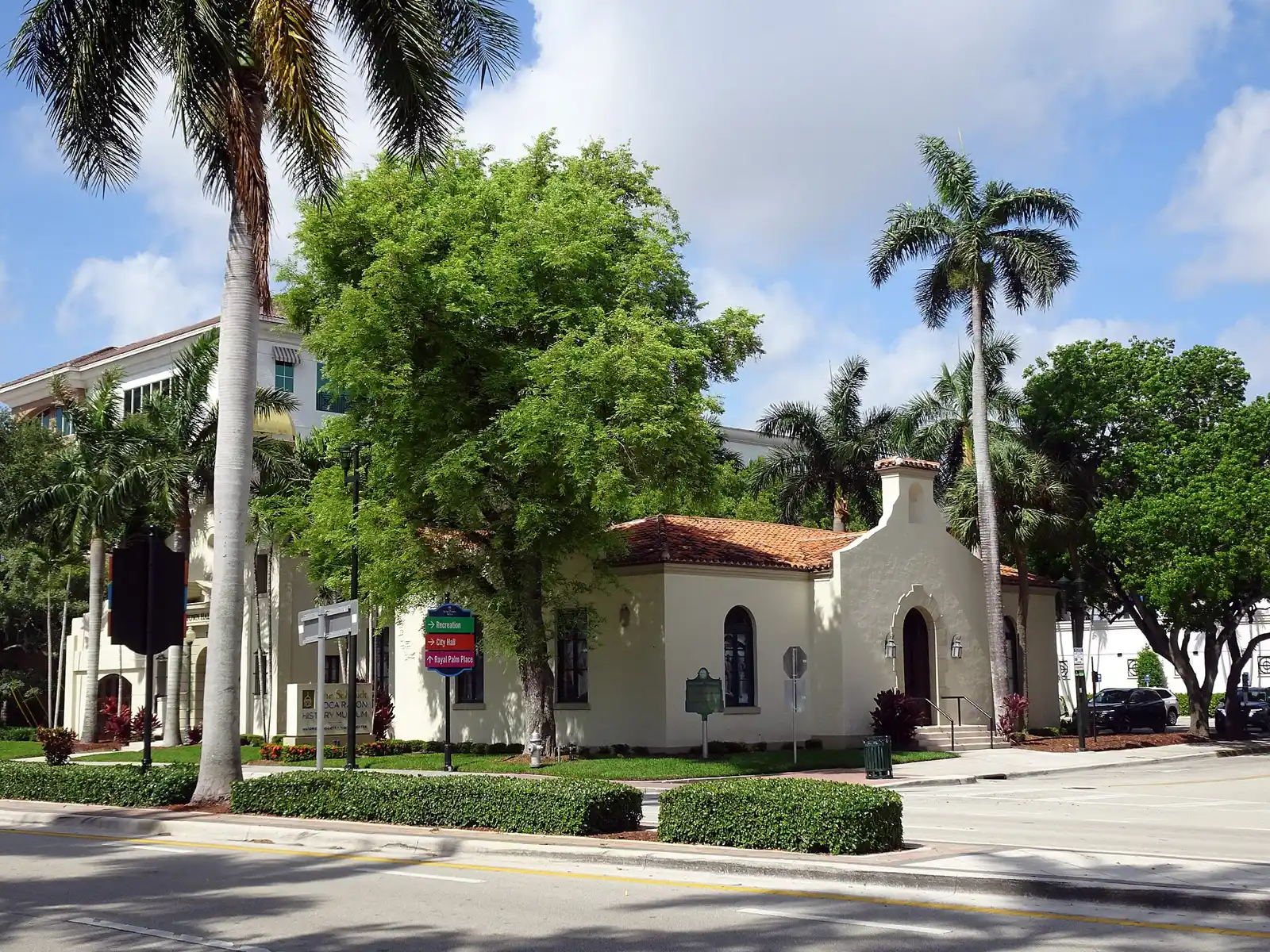 Boca Raton's Old City Hall on North Federal Highway, about a mile east of Royal Oak Hills
