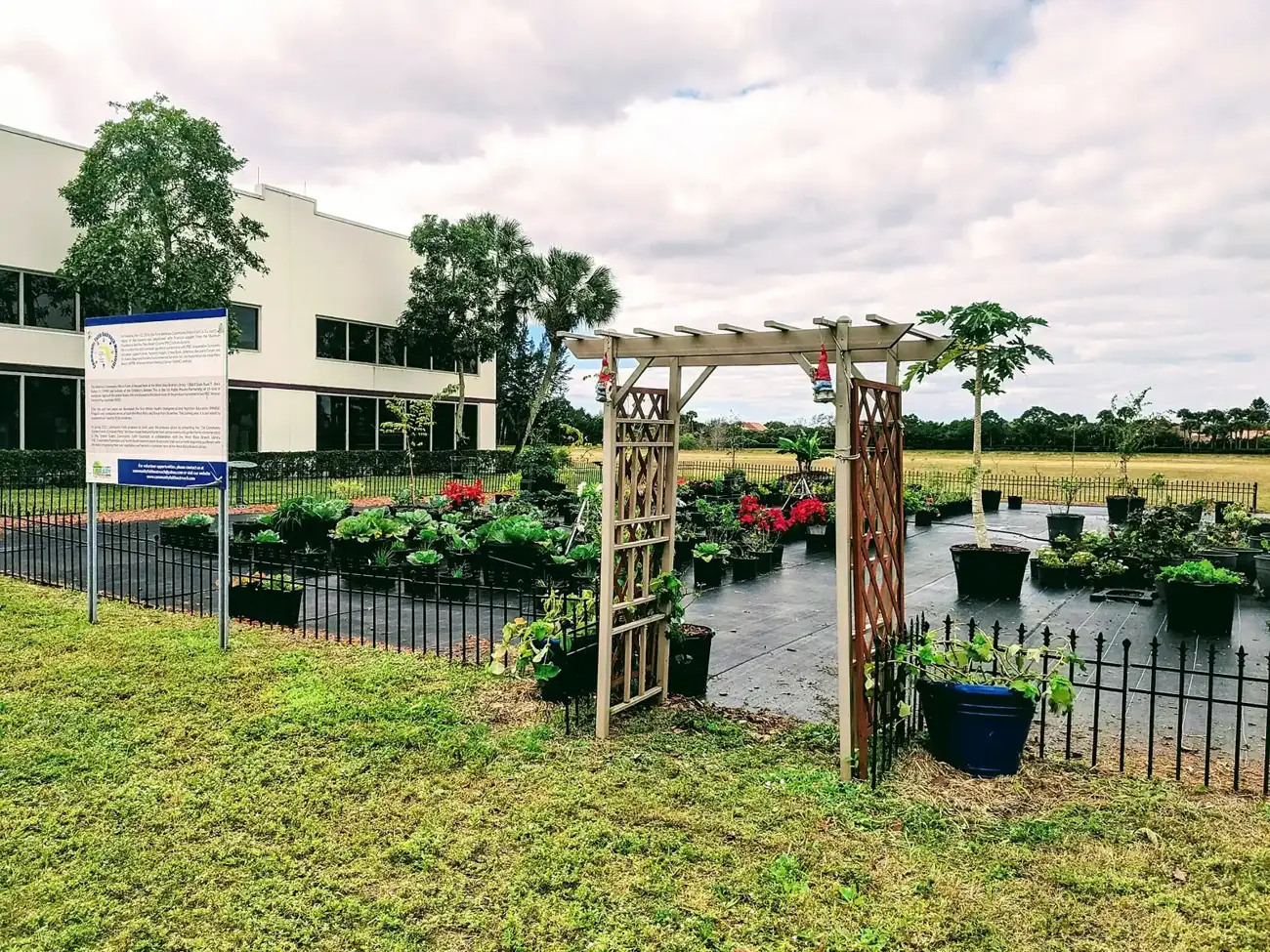 The Veterans Community Micro-Farm beside the West Boca Branch Library in Boca Raton.